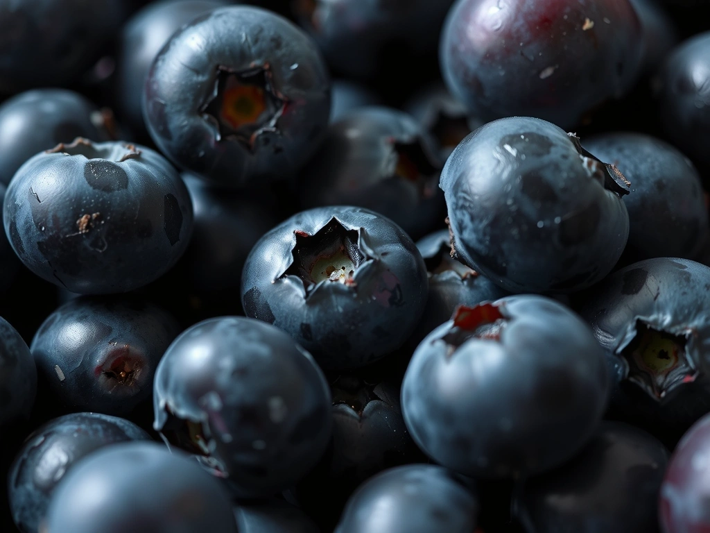 Blaubeeren Makro
